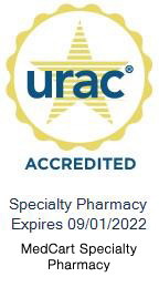 urac accredited specialty pharmacy logo, expires 2/1/2021